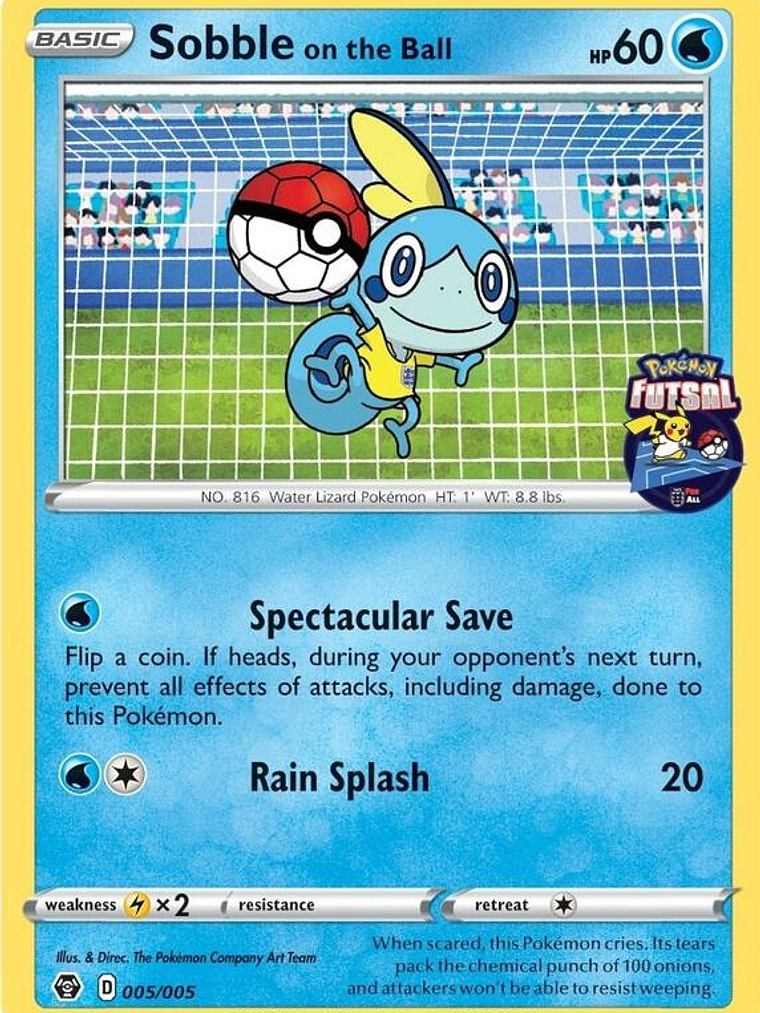 Sobble on the Ball - 005/005 (Pokemon Futsal) #005 1