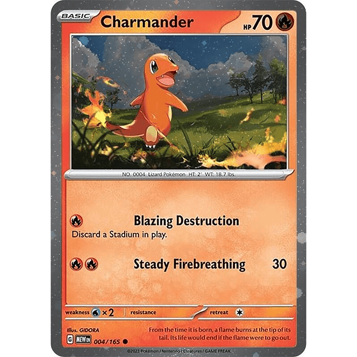 Charmander - 004/165 (Cosmos Holo) #004 1