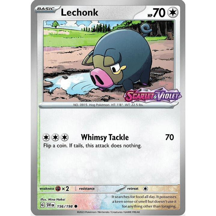 Lechonk - 156/198 (Best Buy Promo) #156 1