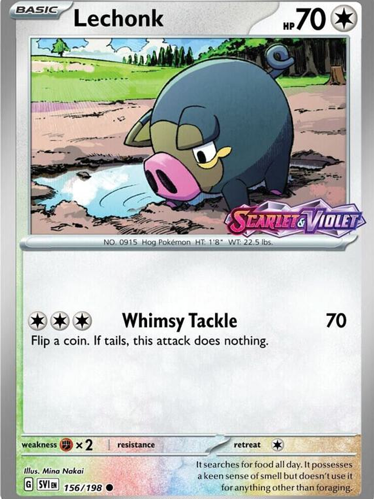 Lechonk - 156/198 (Best Buy Promo) #156 1