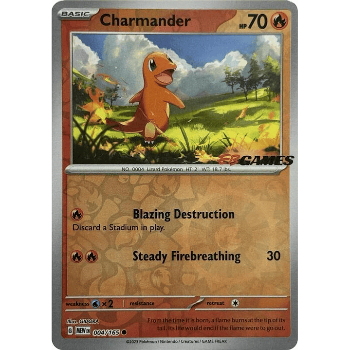 Charmander - 004/165 (EBGames Exclusive) #004 1