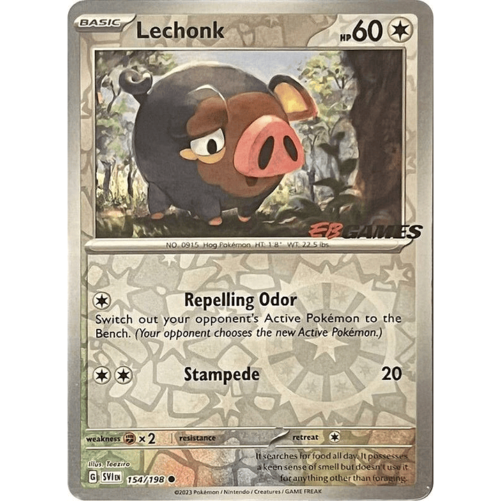 Lechonk - 154/198 (EB Games Promo) #154 1