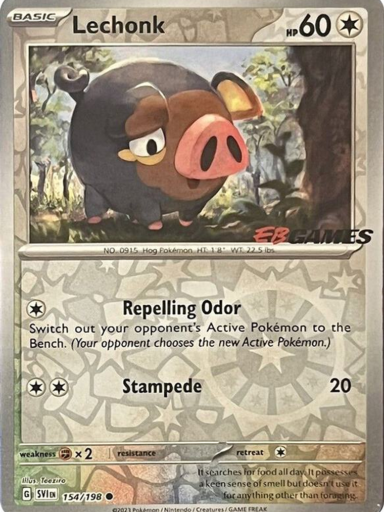 Lechonk - 154/198 (EB Games Promo) #154 1