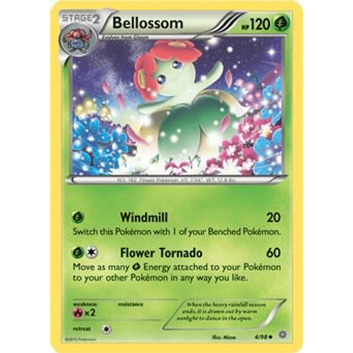 Bellossom - 4/98 (Cosmos Holo) #004 1