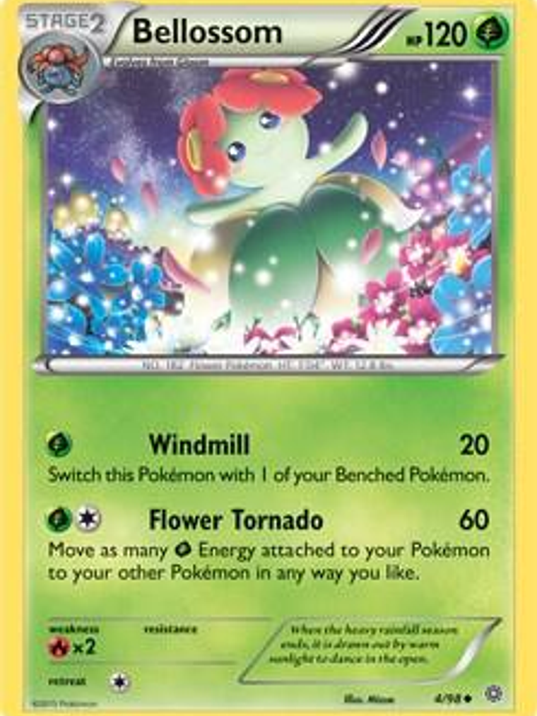 Bellossom - 4/98 (Cosmos Holo) #004 1