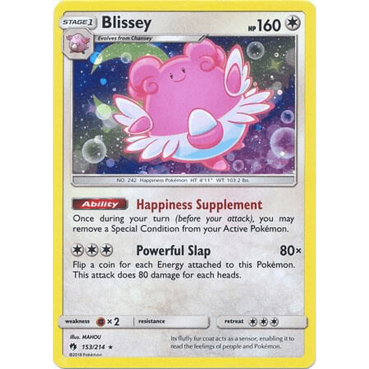Blissey - 153/214 (Cosmos Holo) #153 1
