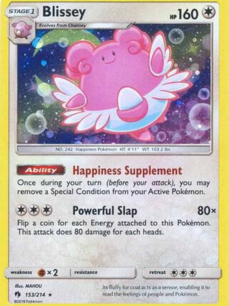 Blissey - 153/214 (Cosmos Holo) #153 1