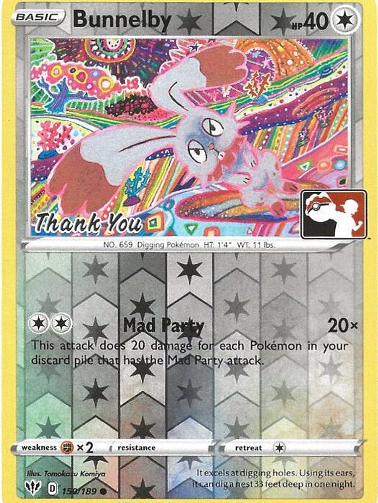 Bunnelby (Thank You Promo) #150 1