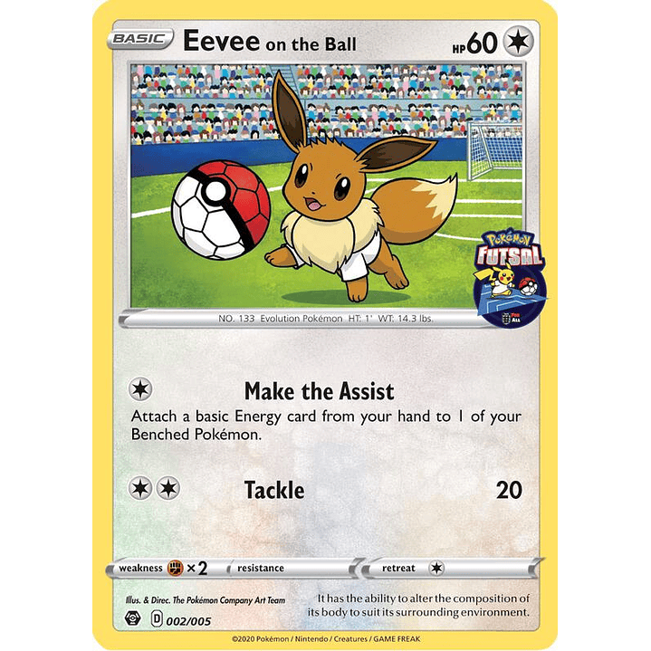 Eevee on the Ball - 002/005 (Pokemon Futsal) #002 1