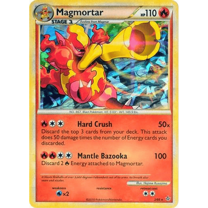 Magmortar - 2/95 (Cracked Ice Holo) #002 1