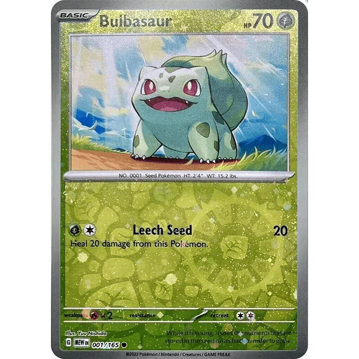 Bulbasaur - 001/165 (Reverse Cosmos Holo) (Costco Exclusive) #001 1