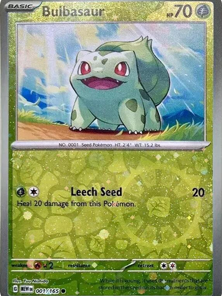 Bulbasaur - 001/165 (Reverse Cosmos Holo) (Costco Exclusive) #001 1