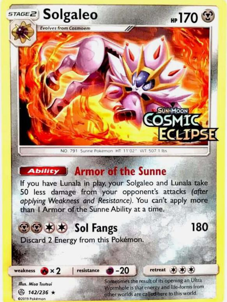 Solgaleo - 142/236 (Cosmic Eclipse Stamped) #142 1