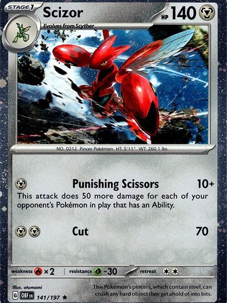 Scizor - 141/197 (Cosmos Holo) #141 1