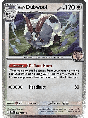 Hop's Dubwool (Cosmos Holo) #136