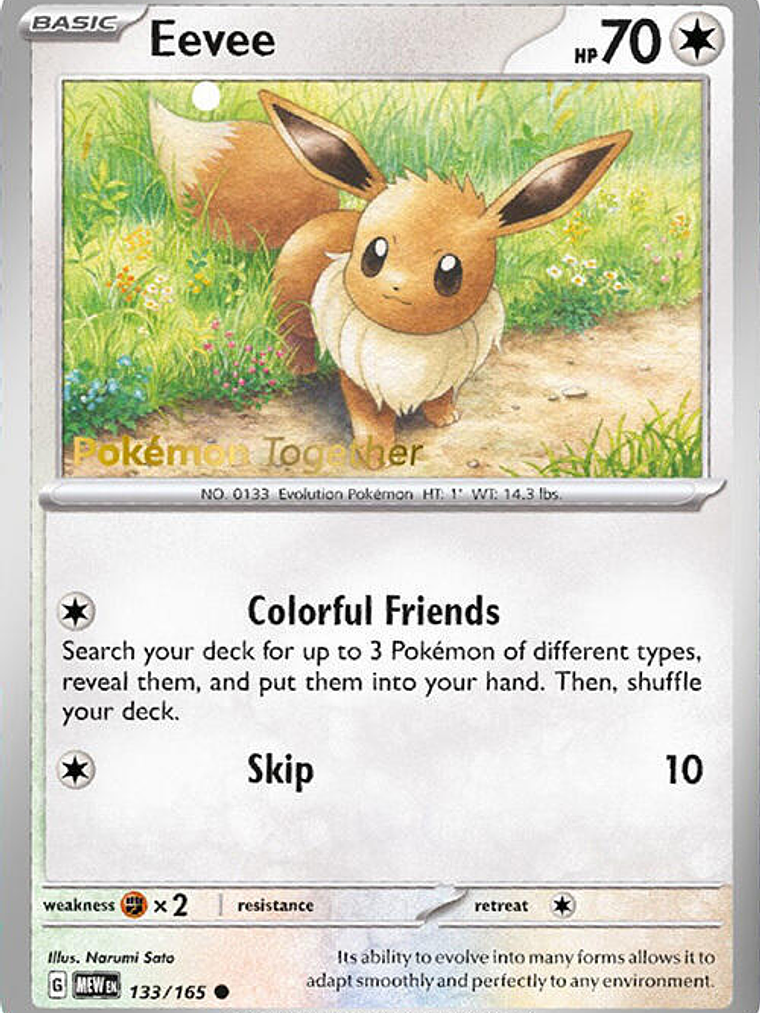 Eevee - 133/165 (Pokemon Together) #133 1