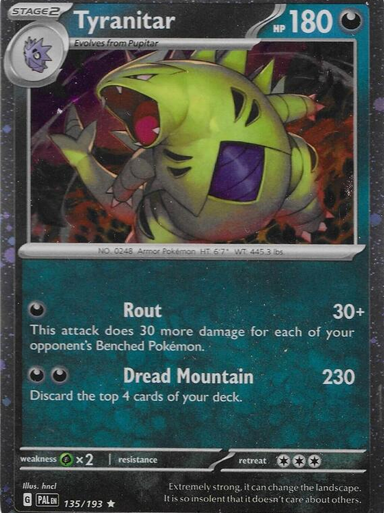 Tyranitar - 135/193 (Cosmo Foil) #135 1