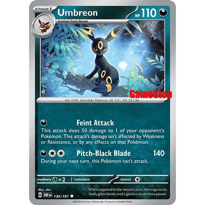 Umbreon - 130/197 (GameStop Exclusive) #130 1