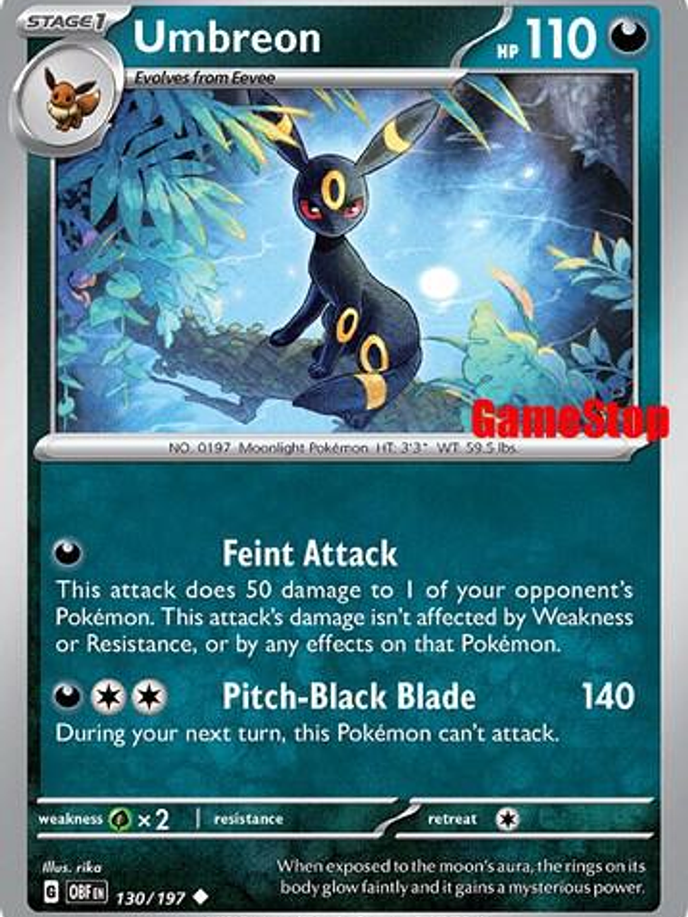 Umbreon - 130/197 (GameStop Exclusive) #130 1