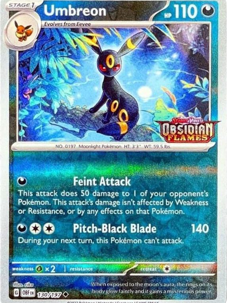 Umbreon (Obsidian Flames Stamped) #130 1