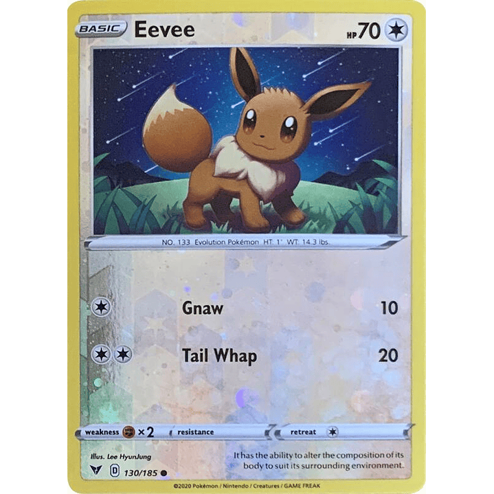Eevee - 130/185 (Reverse Cosmos Holo) #130 1