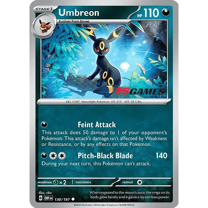 Umbreon - 130/197 (EBGames Exclusive) #130 1