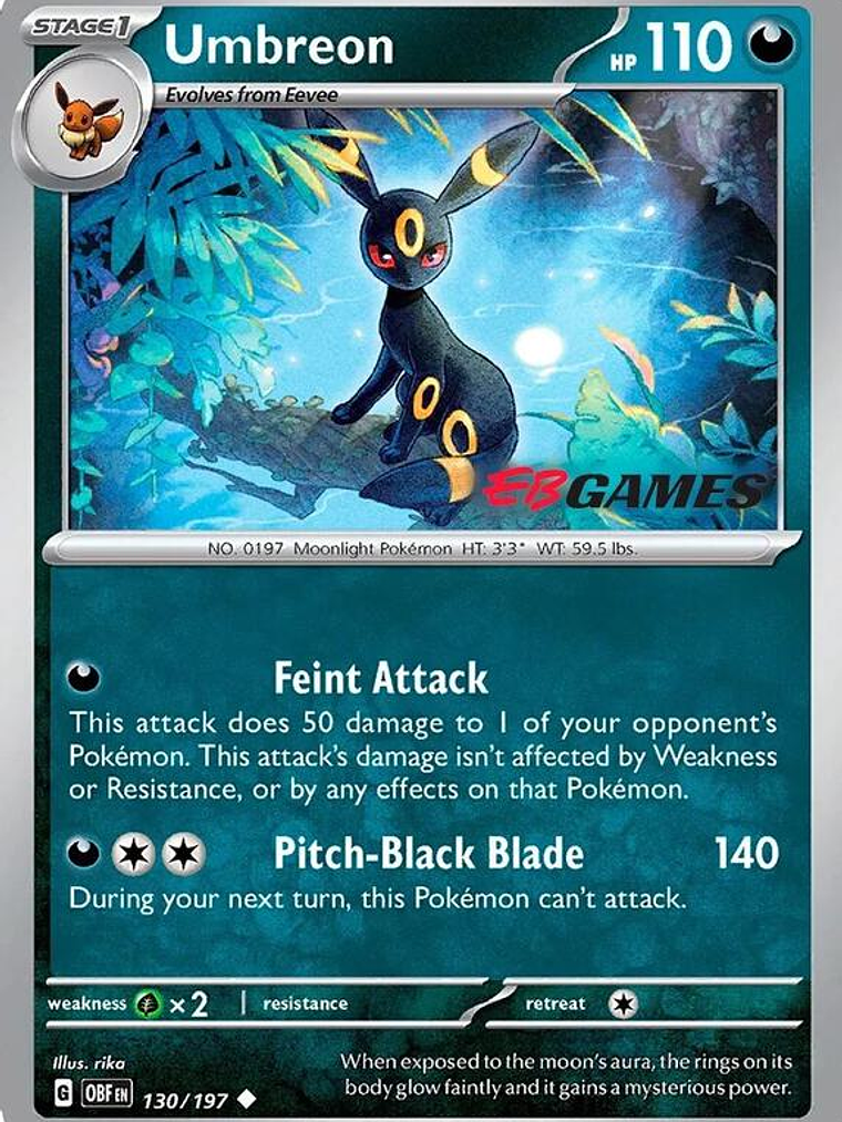 Umbreon - 130/197 (EBGames Exclusive) #130 1
