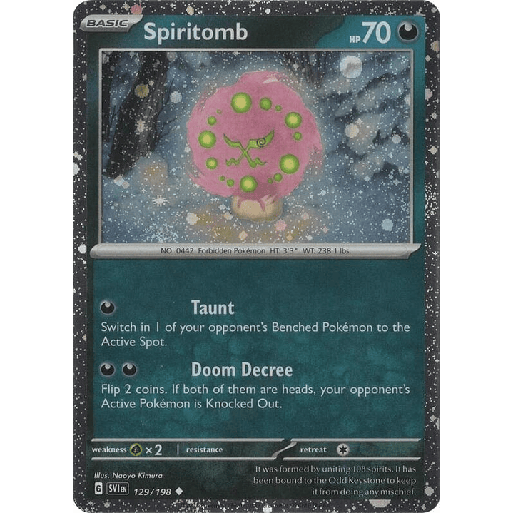 Spiritomb - 129/198 (Cosmos Holo) #129 1