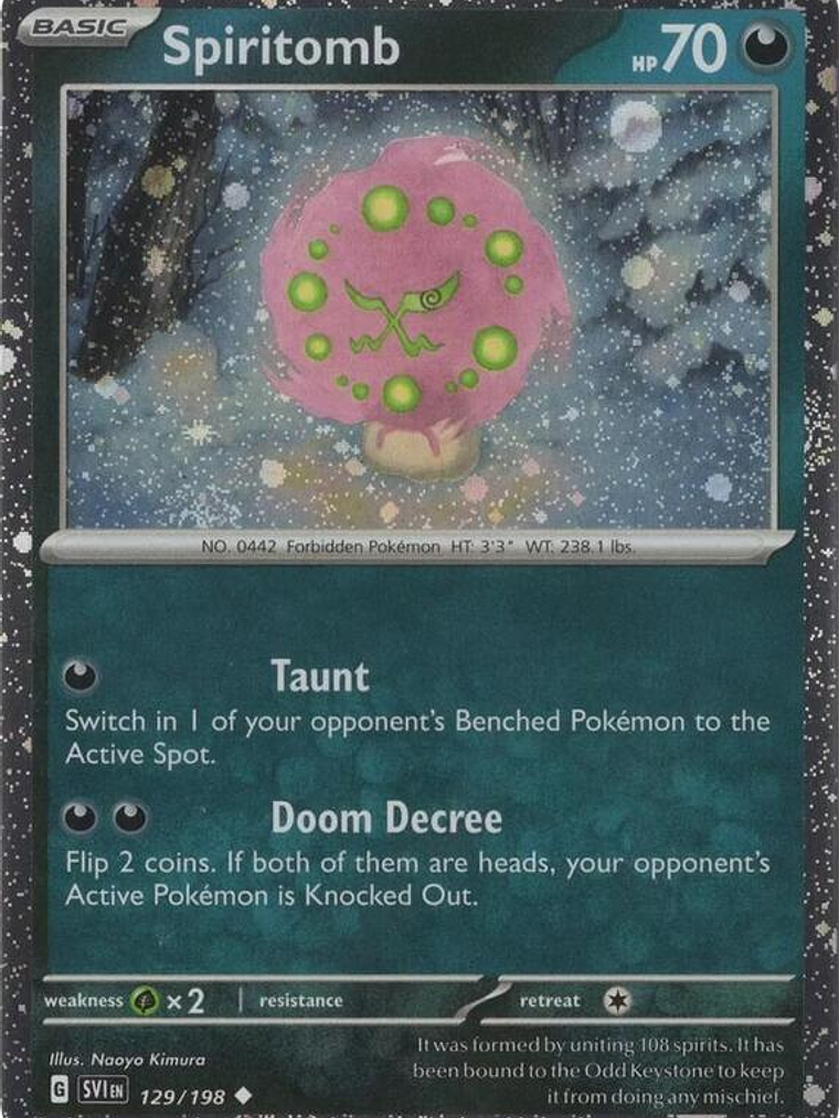 Spiritomb - 129/198 (Cosmos Holo) #129 1