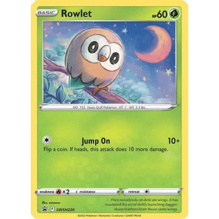 Rowlet - SWSH220 (Cosmos Holo) #SWSH220 1