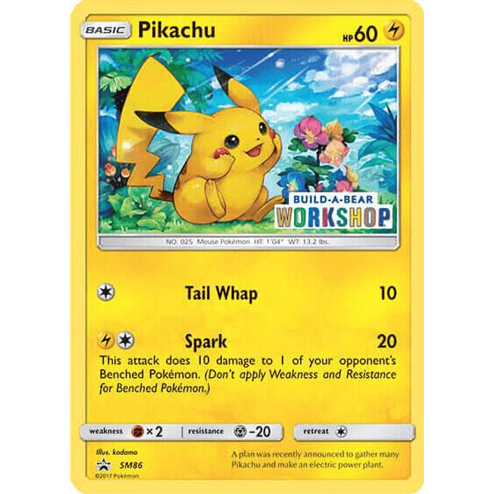 Pikachu - SM86 (Build-A-Bear Workshop Exclusive) #SM86 1