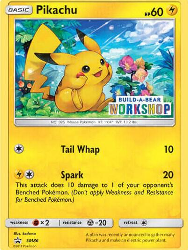 Pikachu - SM86 (Build-A-Bear Workshop Exclusive) #SM86 1
