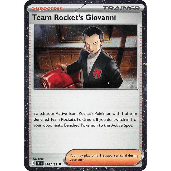 Team Rocket's Giovanni (Cosmos Holo) #174 1