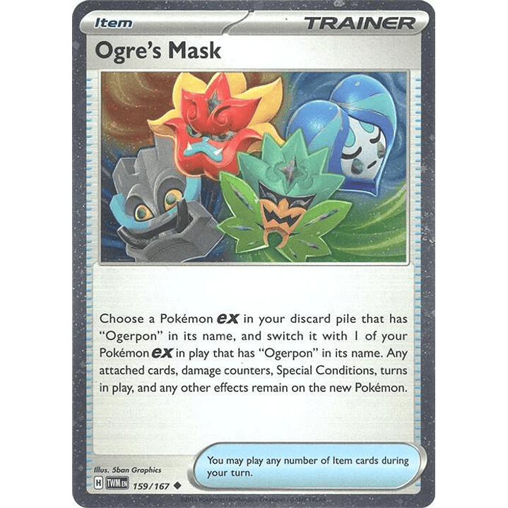 Ogre's Mask - 159/167 (Cosmos Holo) #159 1