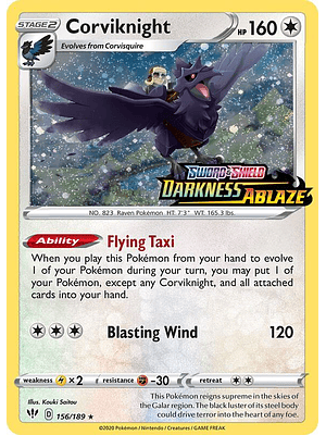 Corviknight (Darkness Ablaze Stamped) #156