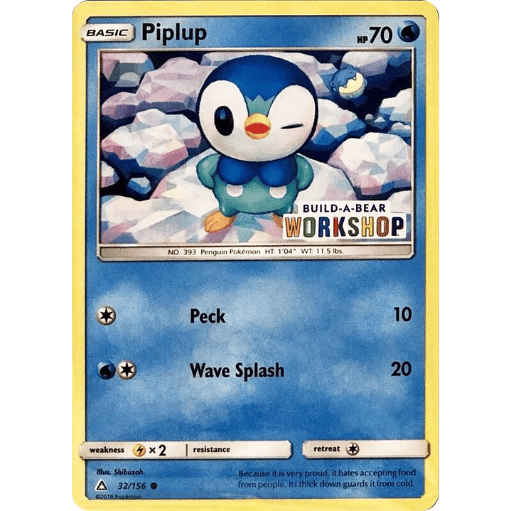 Piplup - 32/156 (Build-A-Bear Workshop Exclusive) #032 1