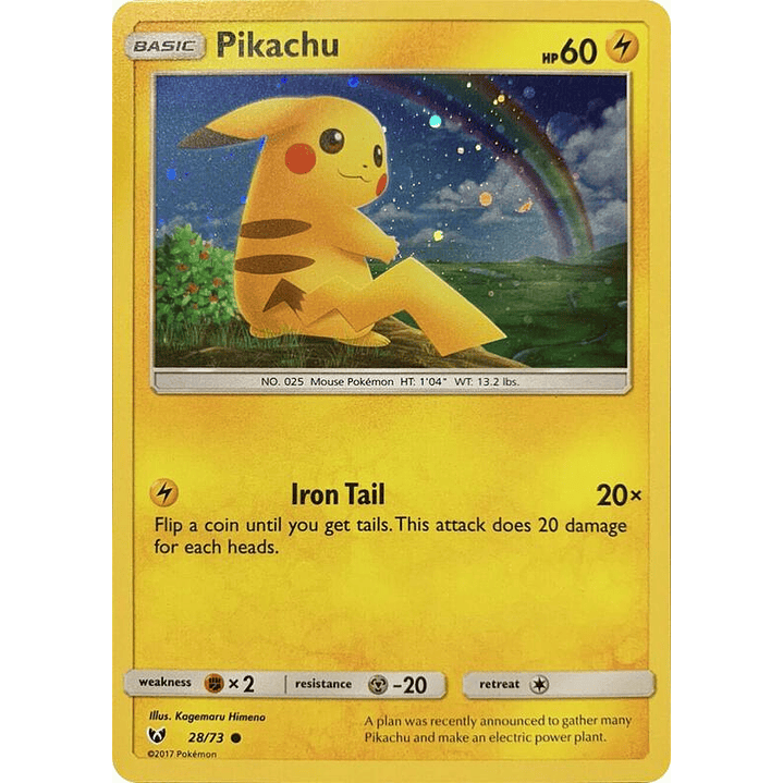 Pikachu - 28/73 (Cosmos Holo) #028 1