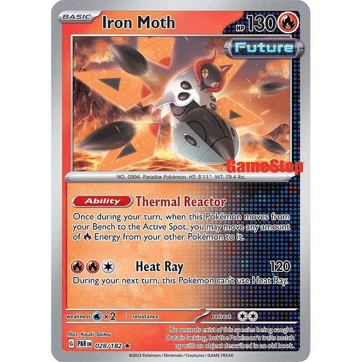 Iron Moth - 028/182 (Gamestop Promo) #028 1