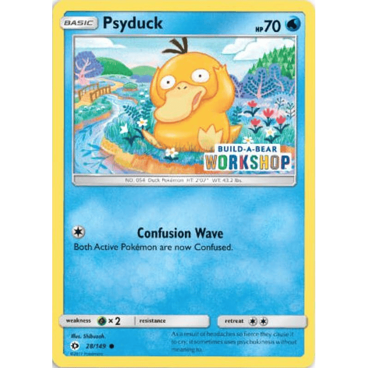 Psyduck - 28/149 (Build-A-Bear Workshop Exclusive) #028 1