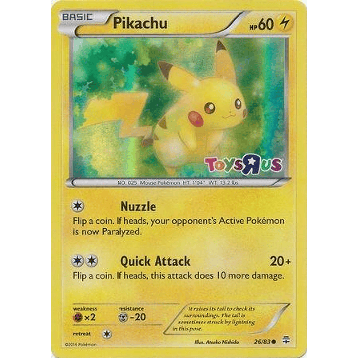 Pikachu - 26/83 (Toys R Us) #026 1