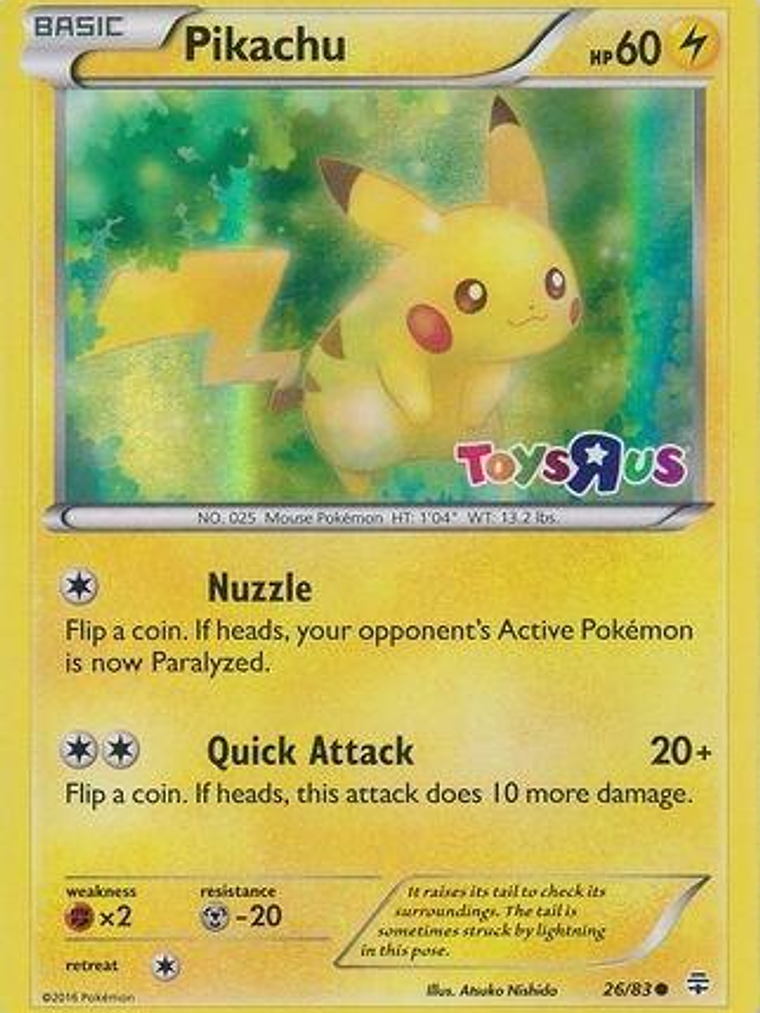 Pikachu - 26/83 (Toys R Us) #026 1