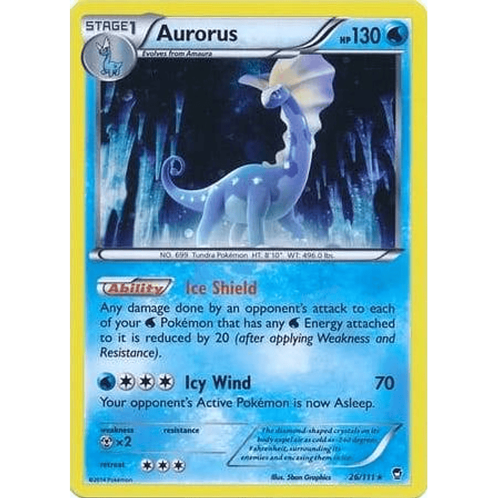 Aurorus - 26/111 (Cosmos Holo) #026 1