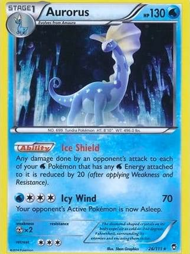 Aurorus - 26/111 (Cosmos Holo) #026 1