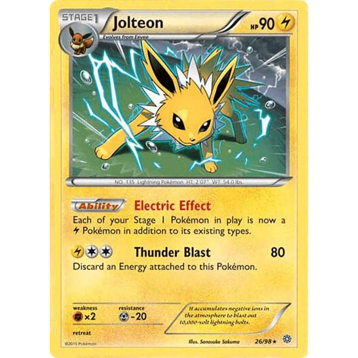 Jolteon - 26/98 (Cosmos Holo) #026 1