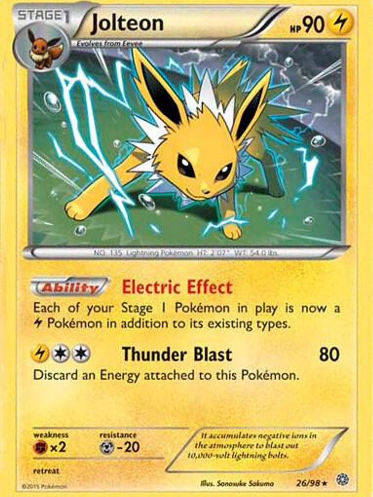 Jolteon - 26/98 (Cosmos Holo) #026 1
