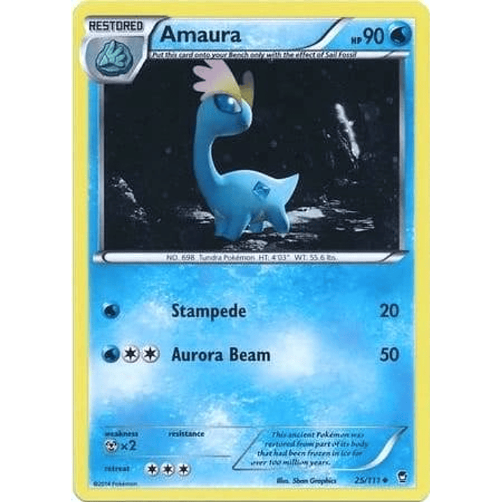 Amaura - 25/111 (Cosmos Holo) #025 1