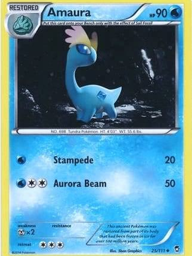 Amaura - 25/111 (Cosmos Holo) #025 1