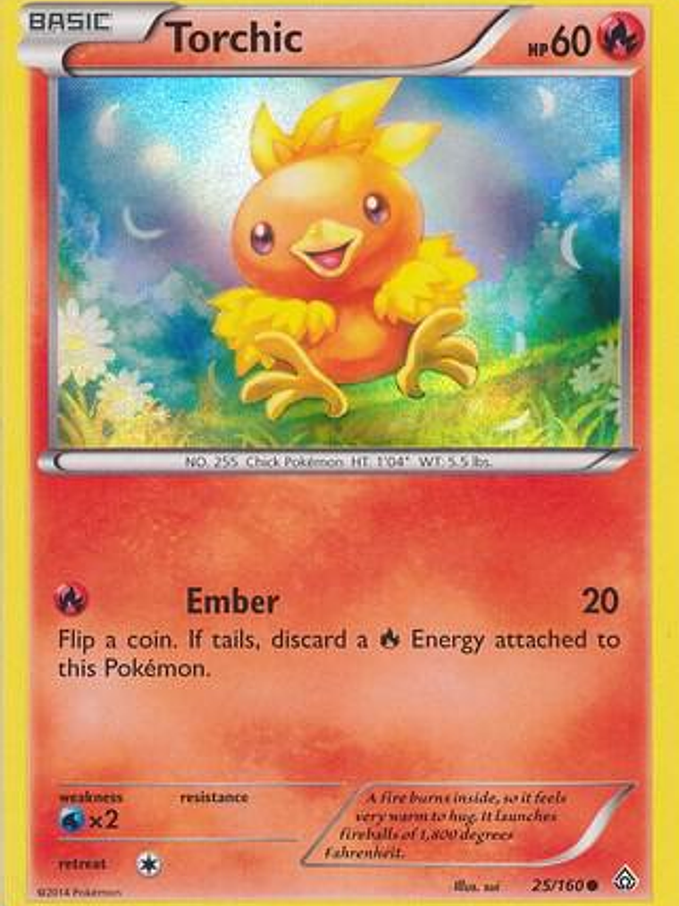 Torchic - 25/160 (Sheen Holo) #025 1