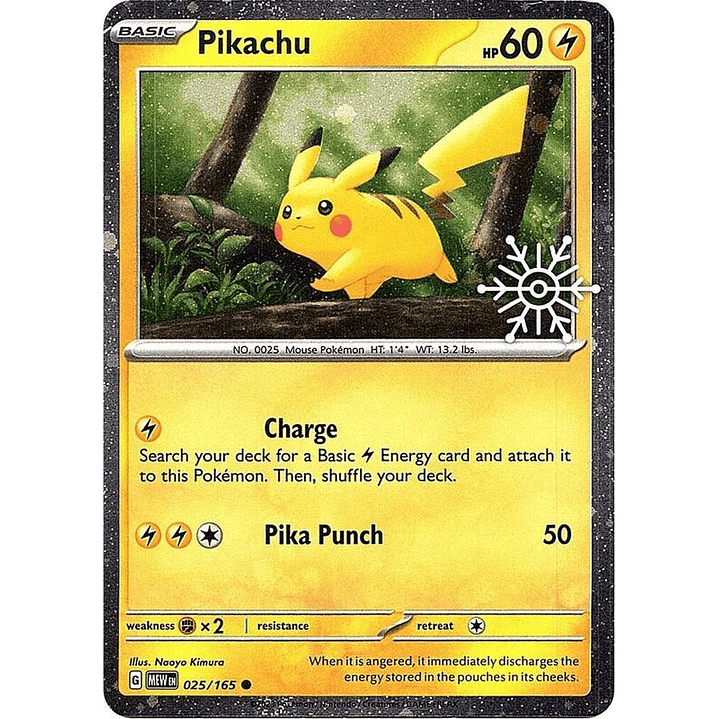 Pikachu - 025/165 (Holoiday Calendar) #025 1