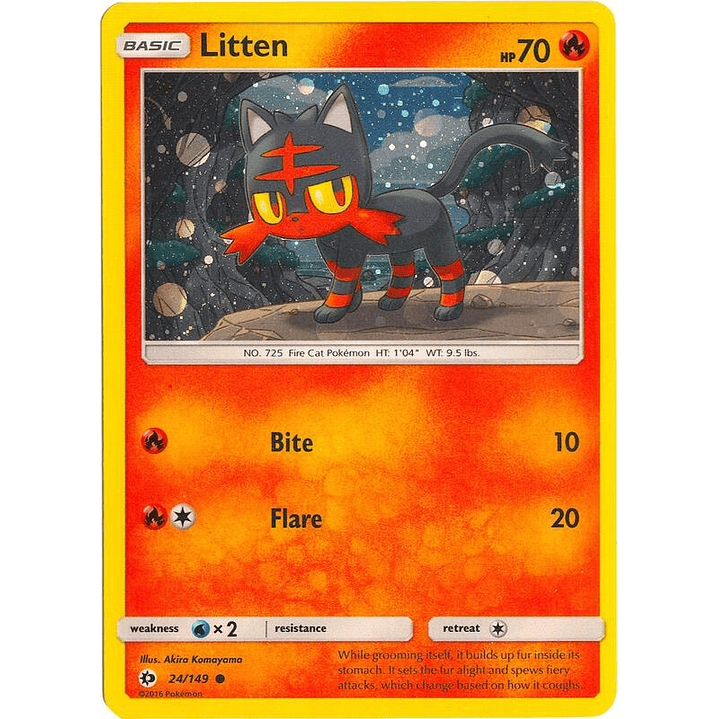 Litten - 24/149 (Cosmos Holo) #024 1